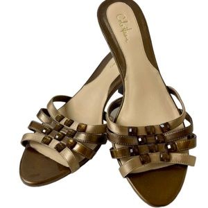 Cole Haan Nike Air Copper Beaded Heels, Size 9